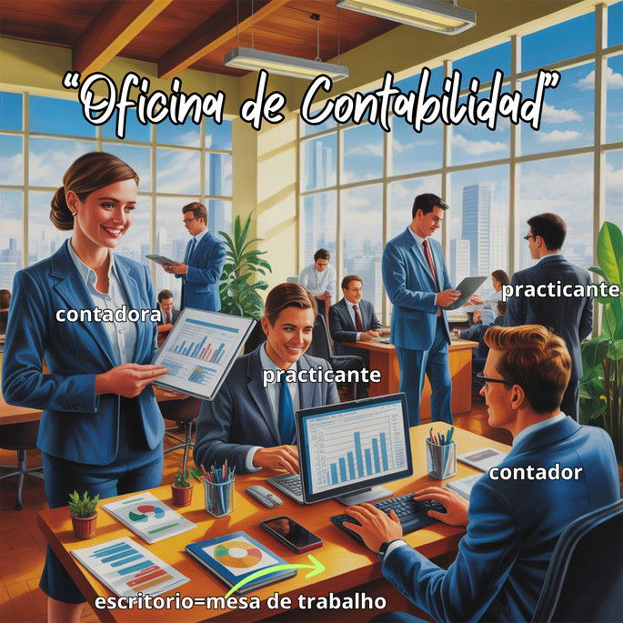 Profesiones en español - Oficina de Contabilidad