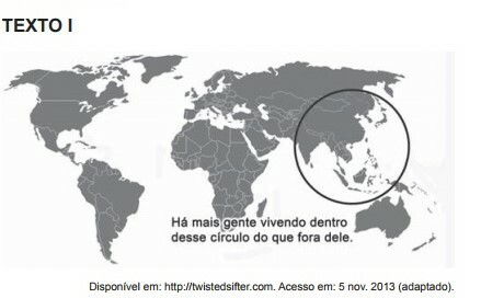Questão 09 da prova azul do primeiro dia do Enem 2014