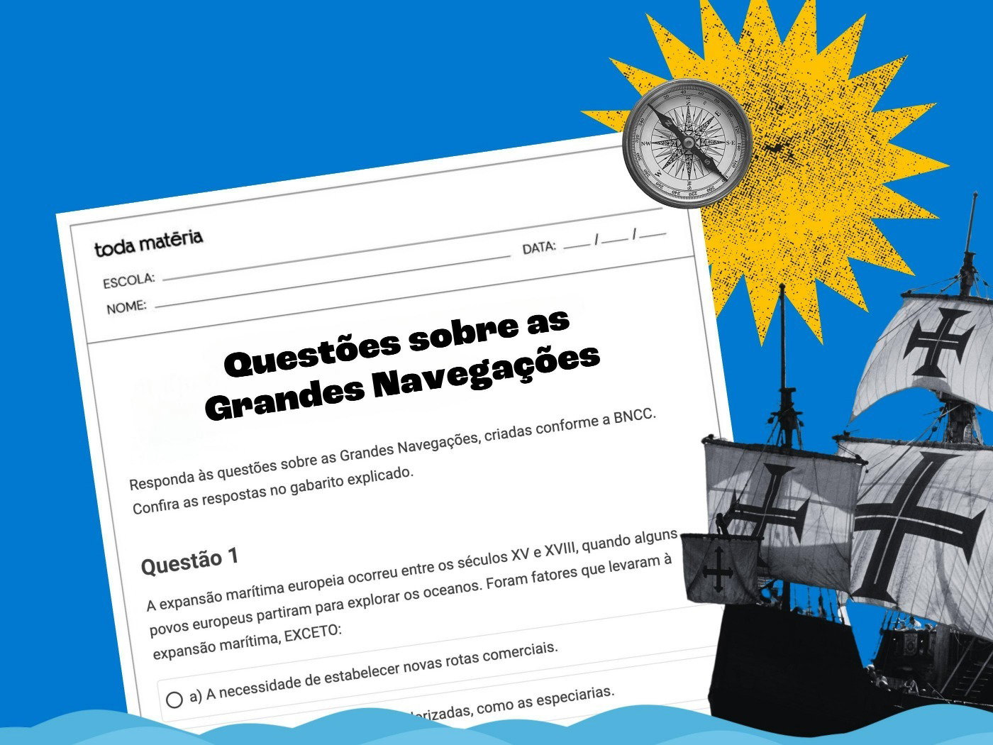 Atividades Sobre As Grandes Navegações 4 Ano Com Gabarito - FDPLEARN