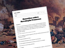 Questões sobre Revolução Francesa (com gabarito explicado)