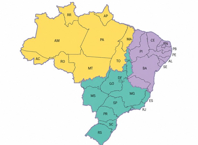 Regi&otilde;es Geoecon&ocirc;micas do Brasil