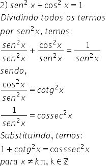 Relações Trigonométricas 