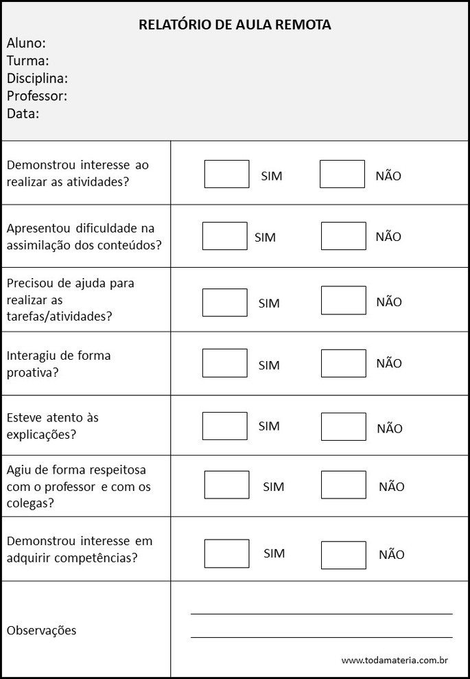 formato de plano de aula diário