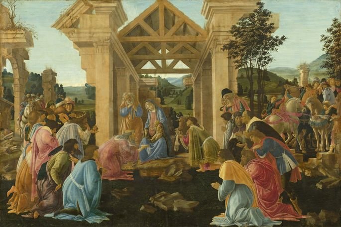 A Adoração dos Reis Magos (1475) de Sandro Botticelli