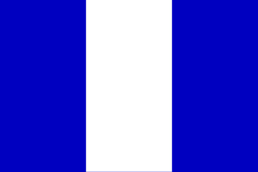 Bandeira azul e branca da República Bahiense.