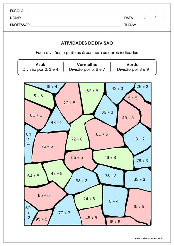 Quebra cabeça da divisão
