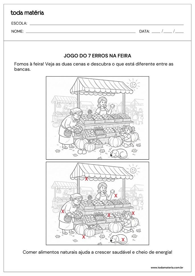 respostas do jogo dos 7 erros para educação infantil_feira