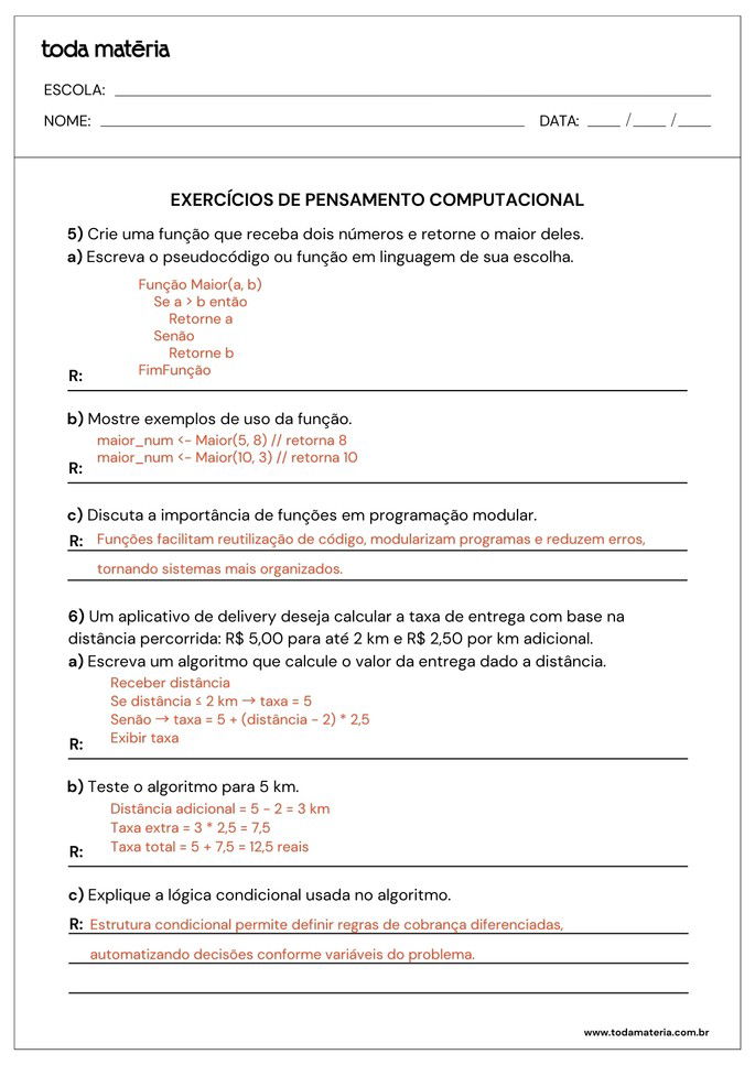 atividades sobre pensamento computacional para 2º ano do ensino médio_folha de resposta 3