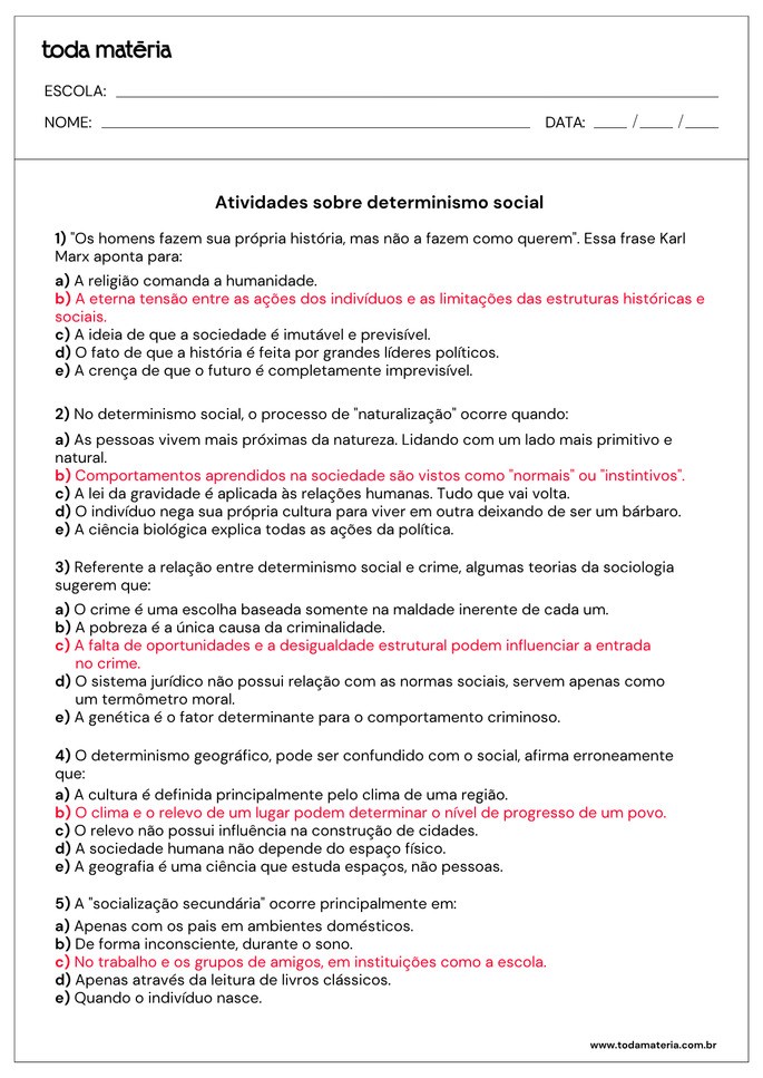 Folha de respostas 2.