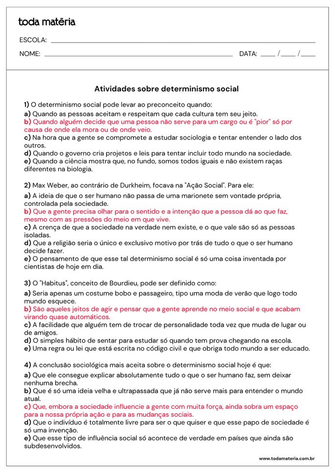 Folha de respostas 5.