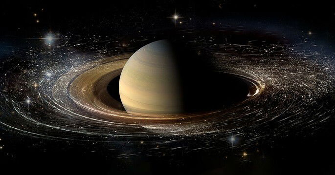 Detalhe de Saturno