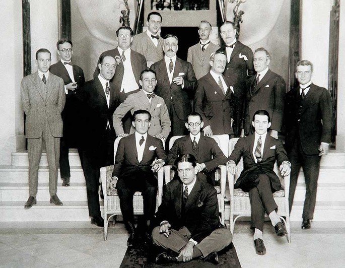 Artistas da Semana de Arte Moderna de 1922. Foto: Arquivo Nacional