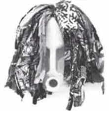 embalagem plástica com tecido em cima