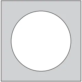 quadrado com círculo dentro