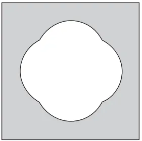 quadrado com figura dentro