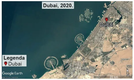 Mapa - Dubai 2020
