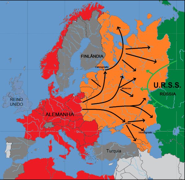 Mapa da batalha de Stalingrado