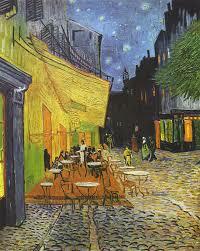 Obra de Vincent Van Gogh, O terraço do café à noite (1888).