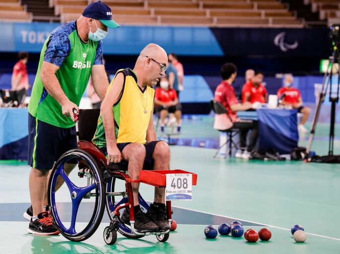 jogo de bocha paralímpica