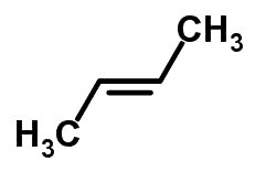 Forma molecular de trans-but-2-eno