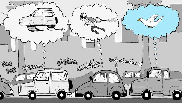 trânsito de carros