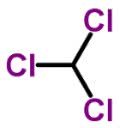 Estrutura molecular do triclorometano