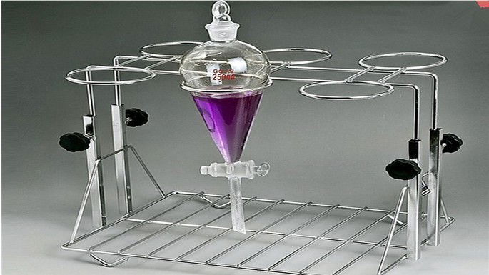 vidraria de laboratório funil de separação