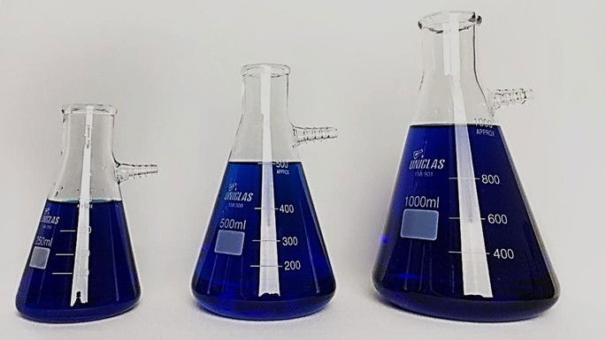 vidraria de laboratório kitassato