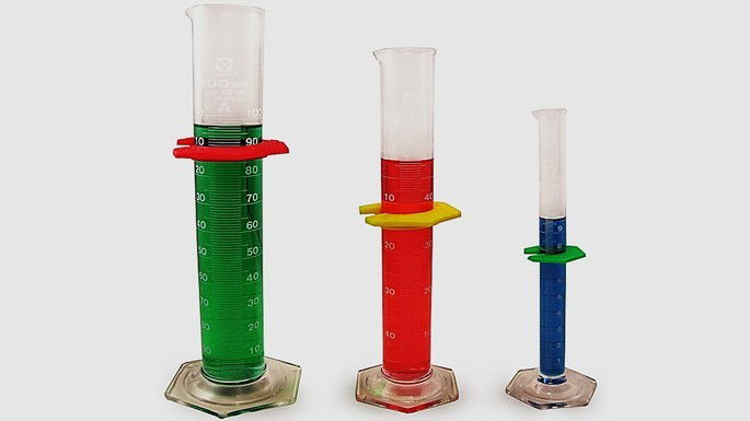 vidraria de laboratório proveta