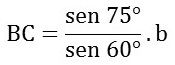 exemplo 3 de relação de lei dos senos